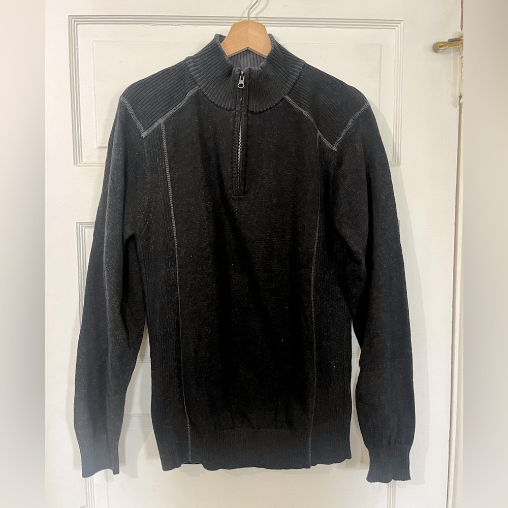 Knit Pullover with Zipper